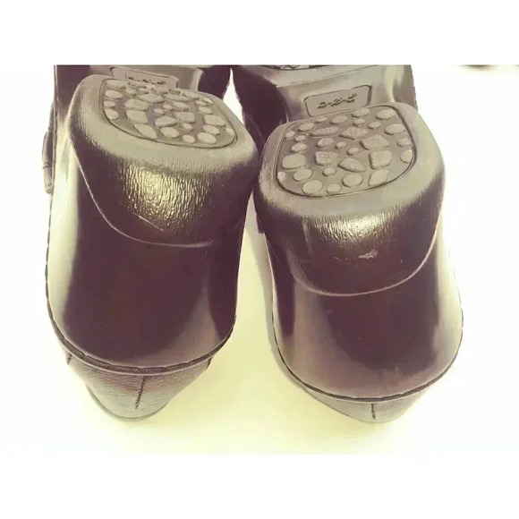BOC Born Concept Womens Black Clog Leather Slip on Shoes Sz 8 M - Picture 9 of 11